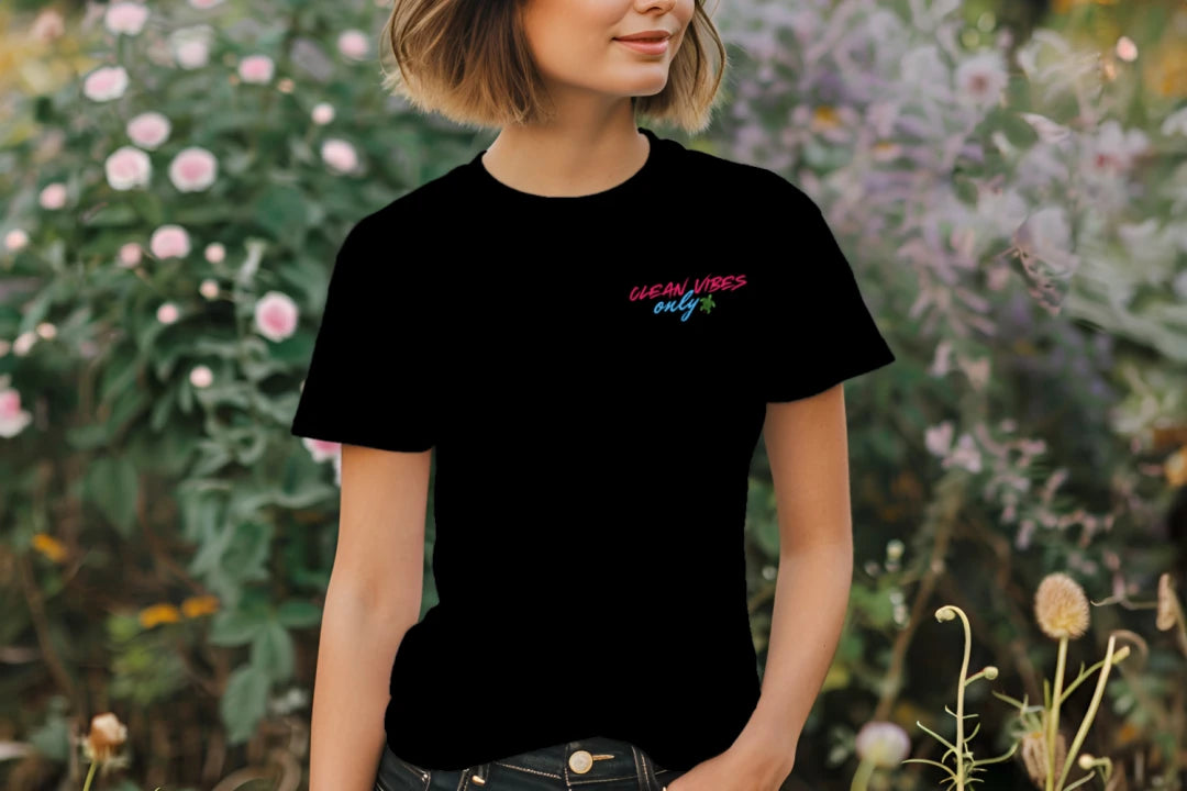 Clean Vibes Only Black